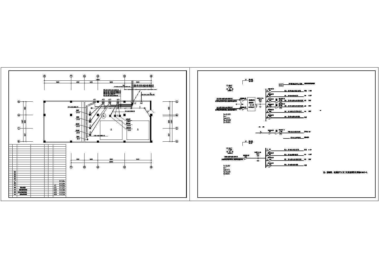 某通用型号水泵房设备电气原理设计CAD图纸