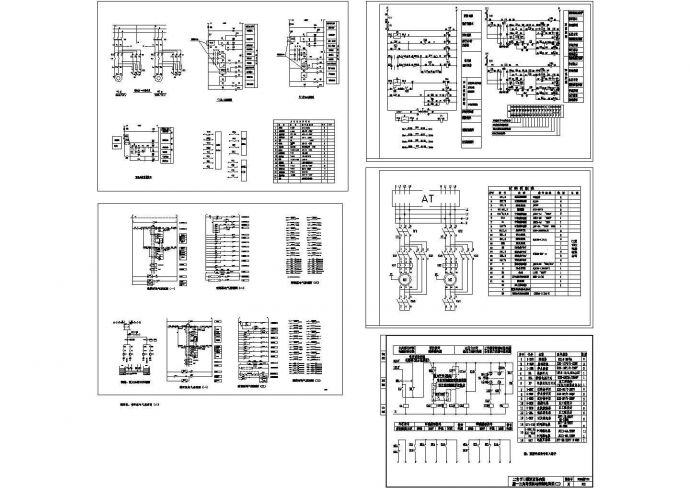 某型号消防泵、喷淋泵电控原理设计平面CAD图纸_图1