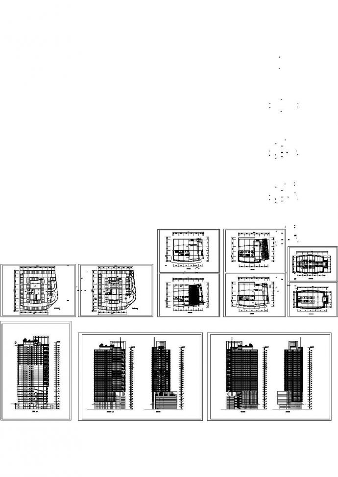 办公楼设计_某小高层框架剪力墙结构酒店办公楼设计cad建筑方案图（甲级院设计）_图1