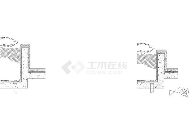 南京小区景观施工图全套（BCA）CAD-图二