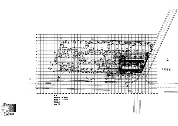 [桐乡]居住区临街组团绿地景观工程施工图CAD-图二
