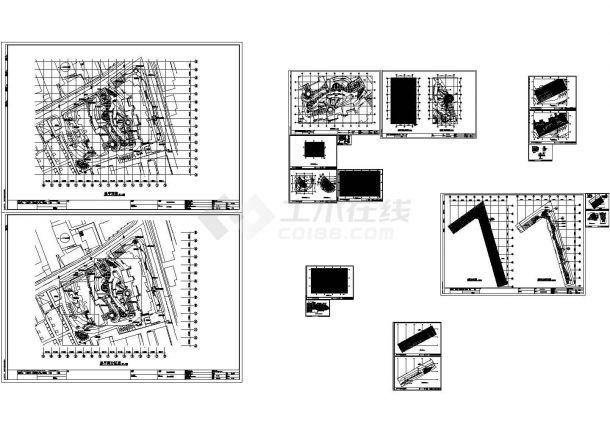 某小区全套景观设计施工图CAD-图二