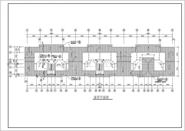 某六层砖混结构经济适用房设计cad详细建筑施工图（ 含设计说明）-图二