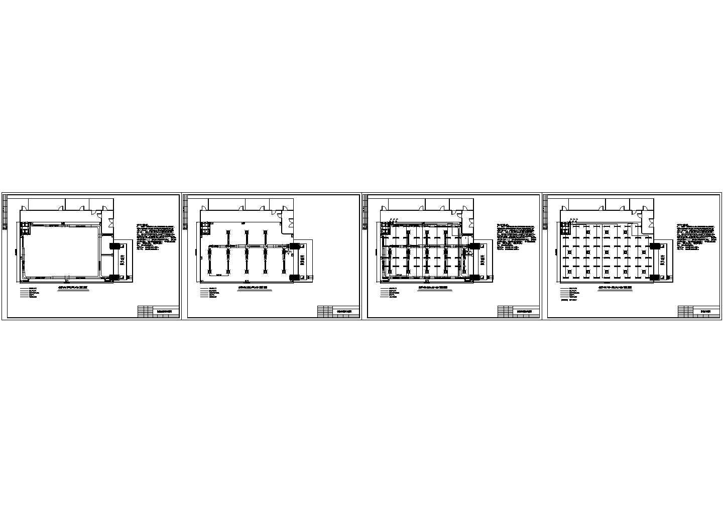 厂房设计_某万级净化厂房布置建筑设计CAD全套图纸