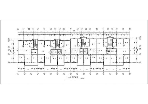 稀缺7层住宅CAD建筑施工图纸-图二