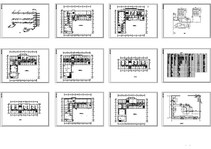 江苏某综合楼空调暖通系统CAD全套图纸_图1