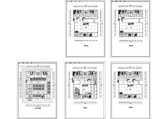 安徽某大型连锁商场建筑设计施工CAD全套图纸_图1