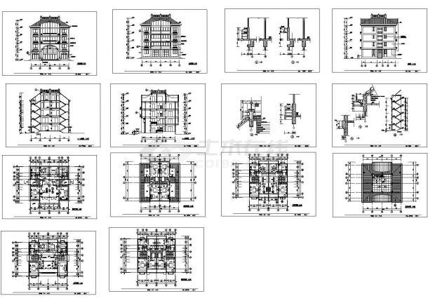 某地精品五层住宅楼建筑设计施工图-图一
