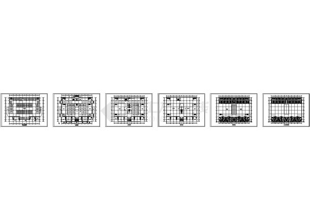 某地湖滨时代广场建筑设计施工CAD全套图纸-图一