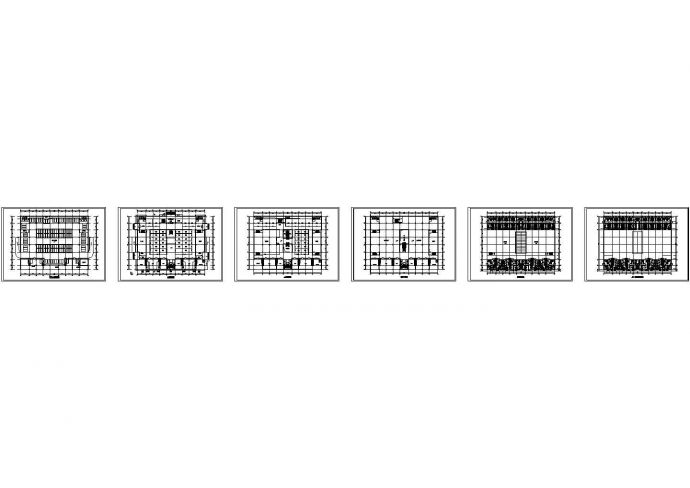某地湖滨时代广场建筑设计施工CAD全套图纸_图1