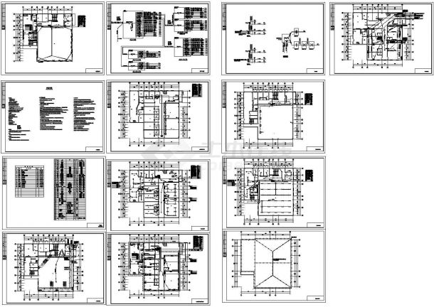 某地高档餐厅电气设计CAD全套图纸-图一