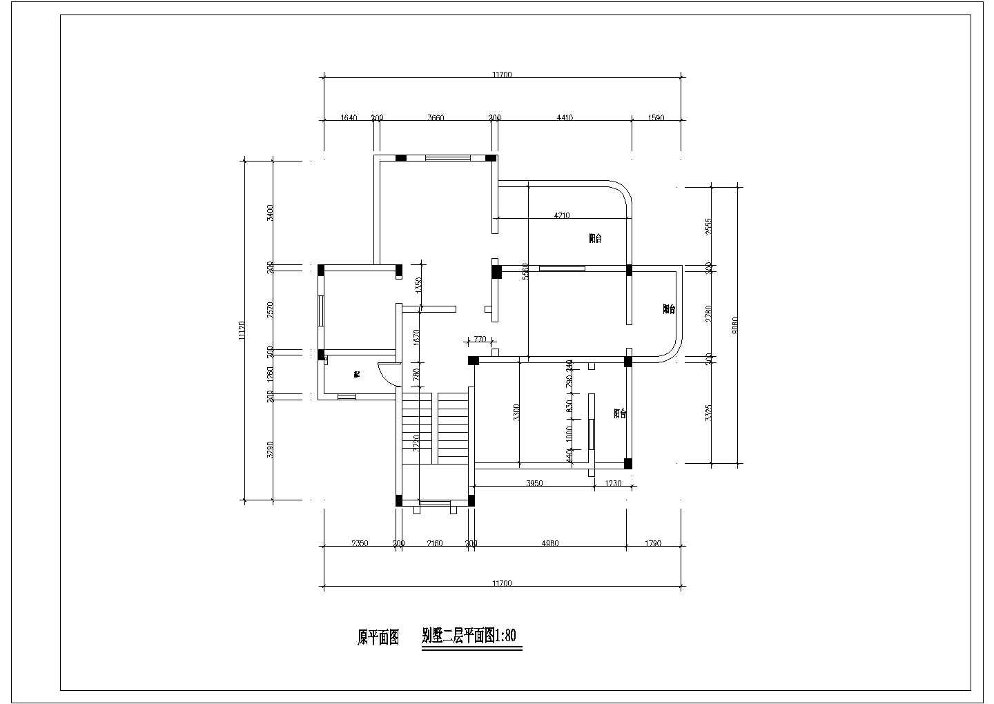 某三层砖混结构私人别墅室内外装修设计cad全套施工图（甲级院设计）