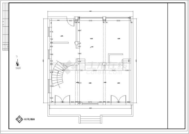 某三层框架结构现代风格别墅室内装修设计cad全套施工图（甲级院设计）-图一