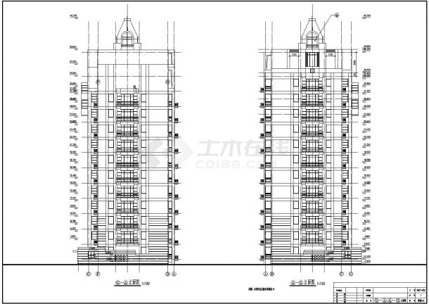 13层高层商住楼建筑方案图纸-图二