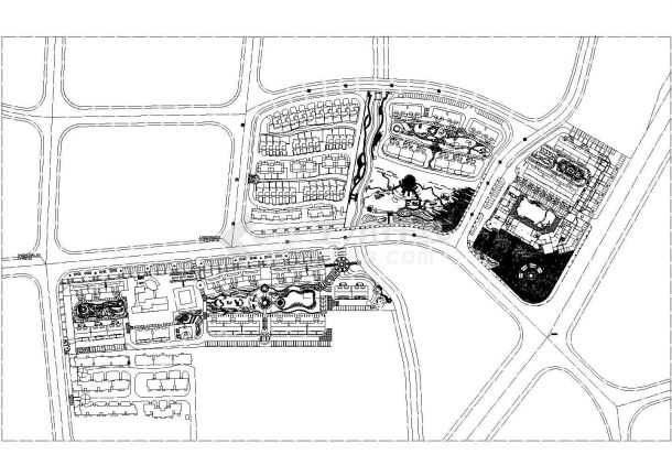 [福州]住宅区组团绿地景观工程施工图CAD-图二