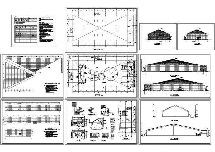 某主体一层局部二层海珍品养殖大棚设计cad全套建筑施工图纸（含设计说明）_图1