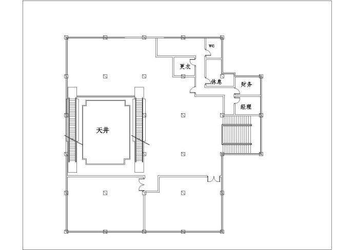 1.2万平米五层框混结构百货大厦建筑设计CAD图纸（含透视图）_图1