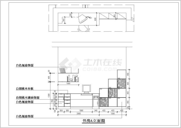 某豪华住宅全套装修设计施工CAD图-图一