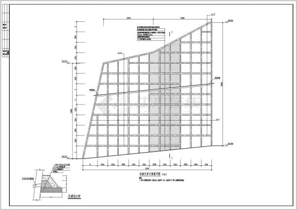 某边坡岩石锚杆支护工程设计cad全套施工图（甲级院设计）-图二