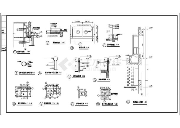 7500平米11层框混结构商住楼建筑设计CAD图纸（1-2层商用）-图一