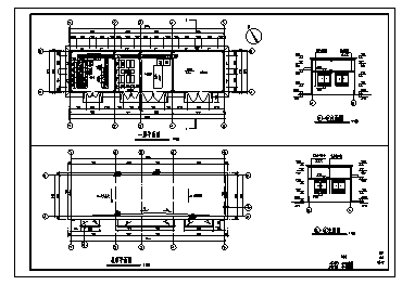 160平米某单层单位配电房建筑施工cad图_配电房施工-图一