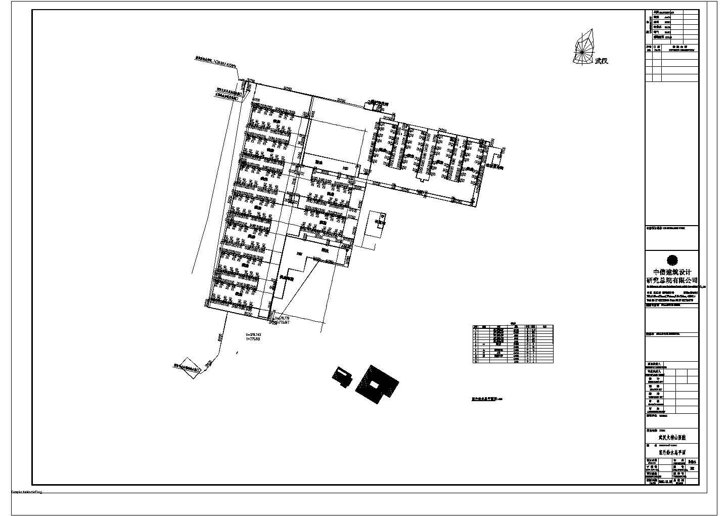 武汉火神山医院病房楼给排水设计cad全套施工图（含设计说明）