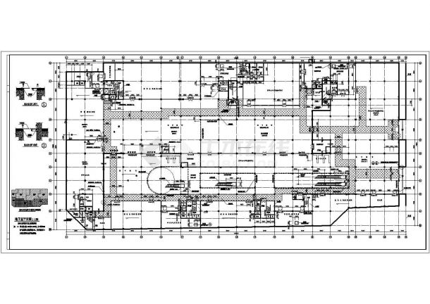 1.8万平米5层框混结构百货商场平面设计CAD图纸（含地下层）-图二