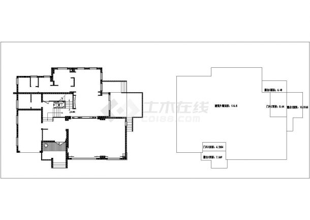 某现代豪华型私人别墅室内装修设计cad全套施工图（甲级院设计）-图二