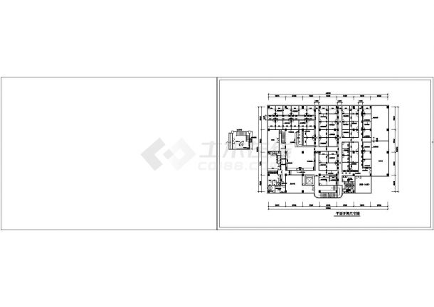 温州市某酒店1200平米单层洗浴中心全套装修设计CAD图纸-图二