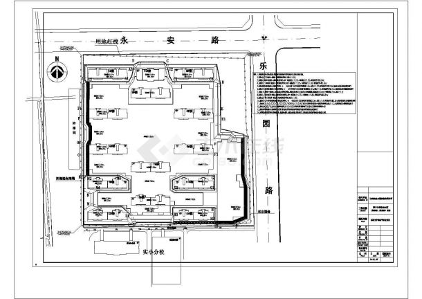 睢宁公园住宅小区（润馨园、润景园）项目基坑支护工程设计cad全套方案图纸（甲级院设计）-图二
