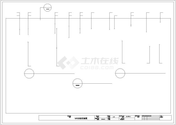 某休闲中心桑拿会所VIP走道及水区施工图-图二