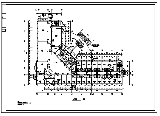 某五层带地下室疗养院全套建筑施工cad图，共十一张_图1
