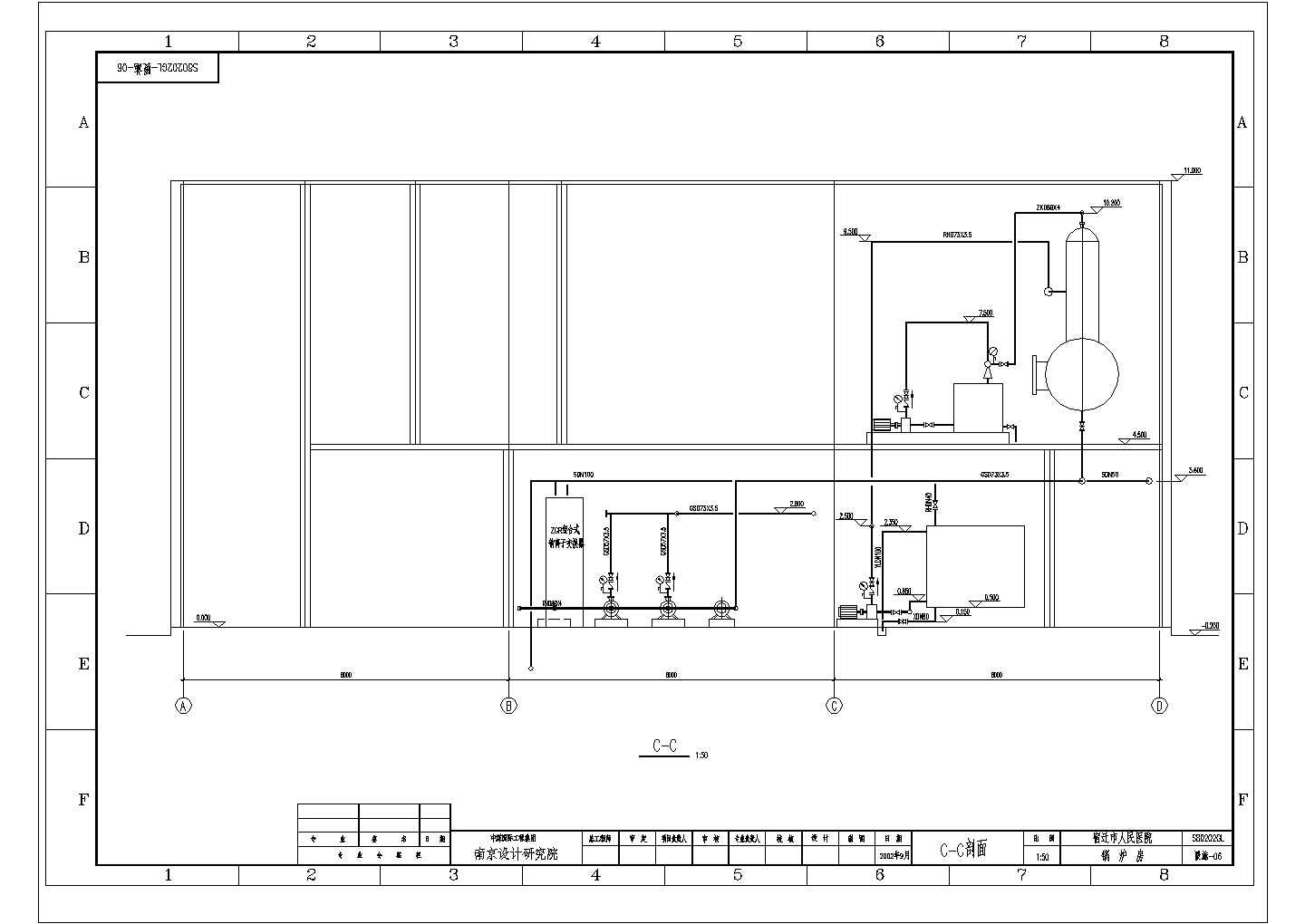 某锅炉房施工CAD节点详细完整设计图纸