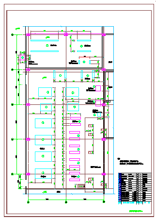 冷库氨制冷机房工艺设计，CAD2010，T8-图一