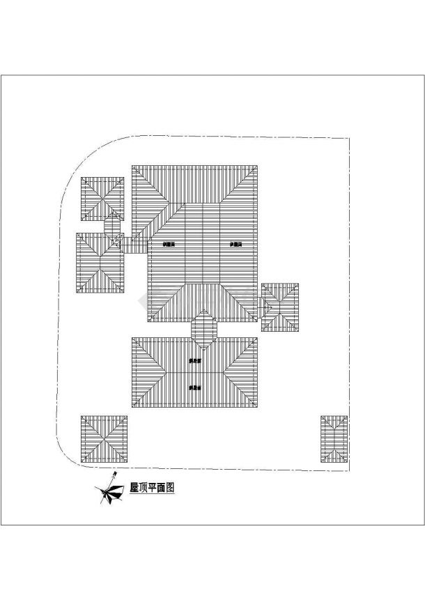 某二层带地下层框架结构新加坡风格豪华别墅设计cad全套建筑施工图（甲级院设计）-图一