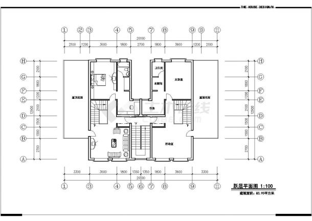 【镇江市】板式住宅单元组合平面（共3张）-图二