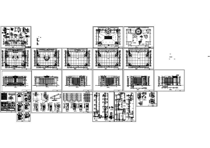 金州商贸城建筑设计施工CAD全套图纸_图1