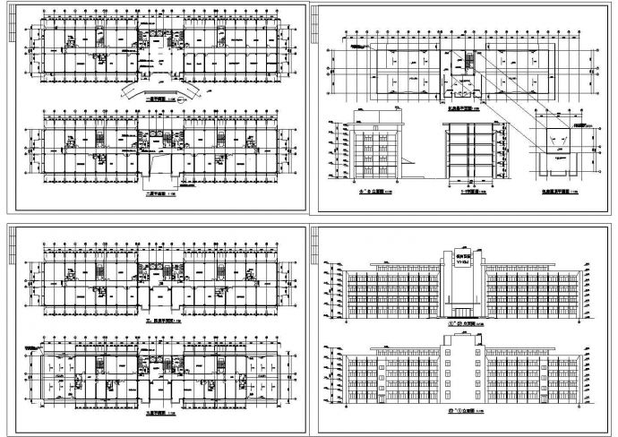 办公楼设计_苏州某地整层办公楼全套建筑设计cad方案施工图（含机房屋顶平面图）_图1