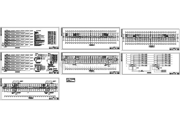 南京六层公寓宿舍楼电气系统设计施工cad图纸，共七张-图一