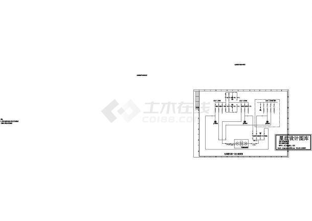 电动鼓风站主接线CAD设计图-图二