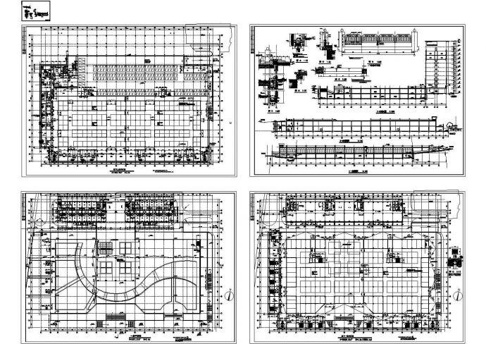 上海某地下商场及宾馆建筑施工CAD全套图纸_图1
