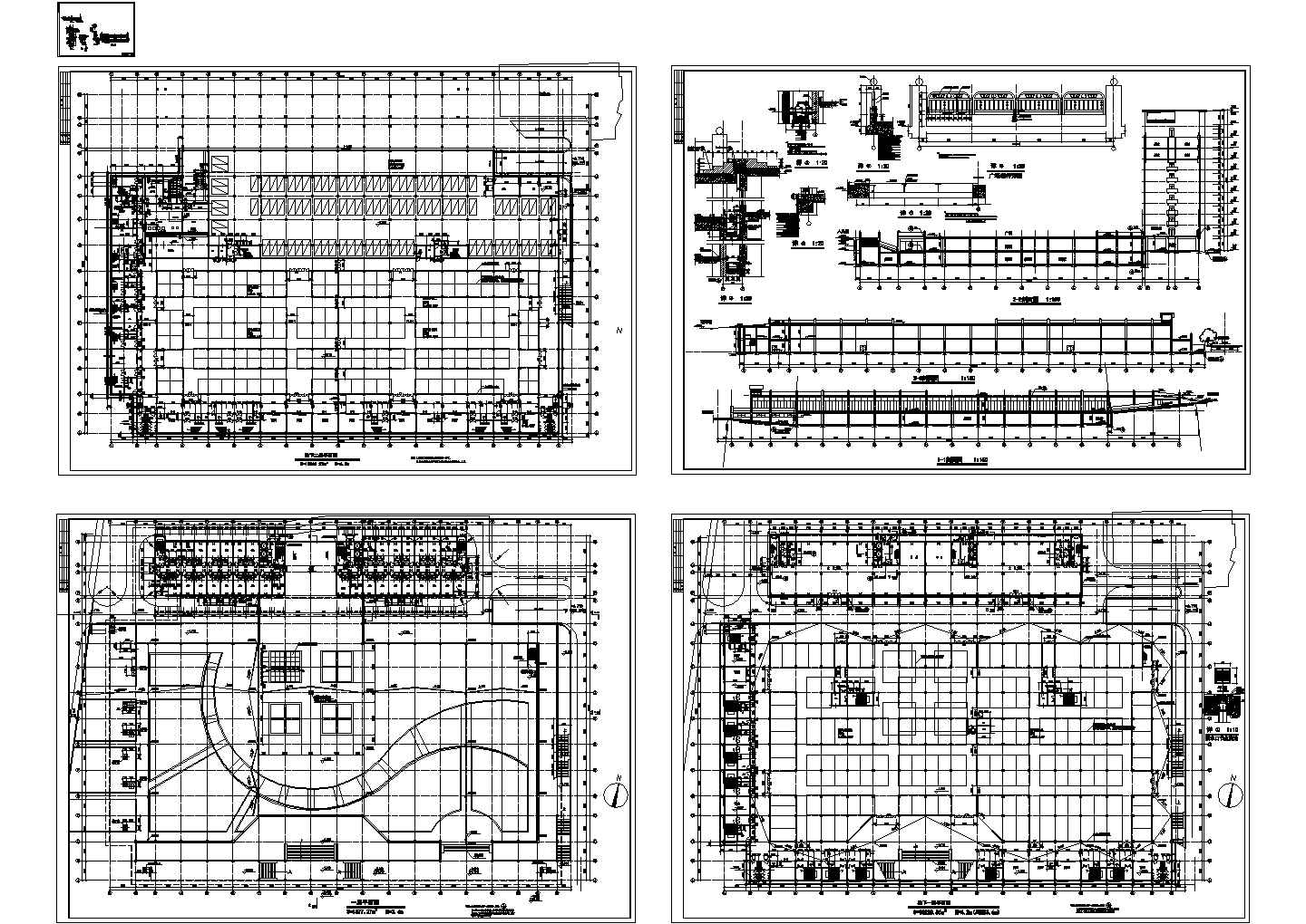 上海某地下商场及宾馆建筑施工CAD全套图纸