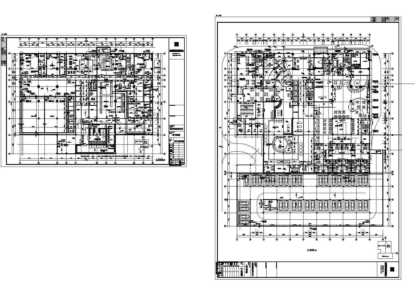 北京某宾馆平面布置建筑设计CAD全套图纸