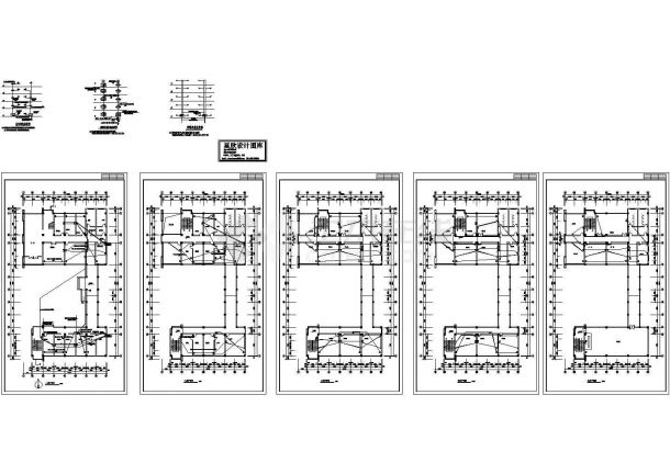 办公楼设计_济南市某工业区5层办公楼电气设计CAD施工图-图一