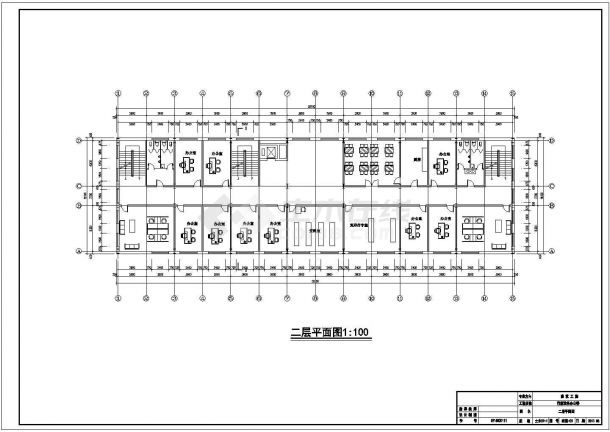 【5层】4435.55平米钢框架办公楼毕业设计（含建筑、计算书）.dwg-图二