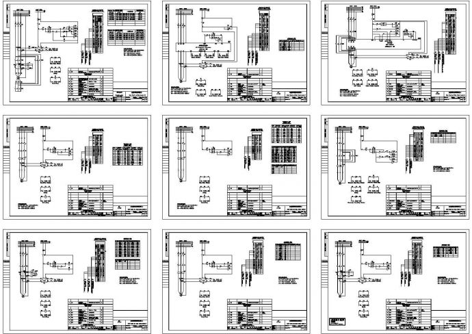 某标准型电动机二次接线电气原理设计CAD图纸_图1