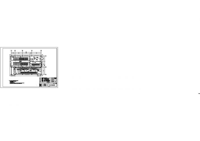 某标准型号电控楼电气系统控制原理设计CAD图纸_图1