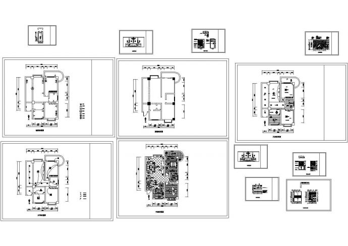 江苏某小区家居住宅室内装修CAD全套图纸_图1