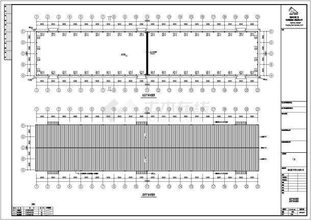 湖北荆门天钟生化有限公司某轻型门式钢屋架结构厂房设计cad全套结构施工图（含设计说明）-图一