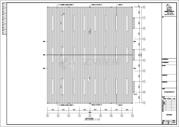 湖北荆门天钟生化有限公司某轻型门式钢屋架结构厂房设计cad全套结构施工图（含设计说明）-图二